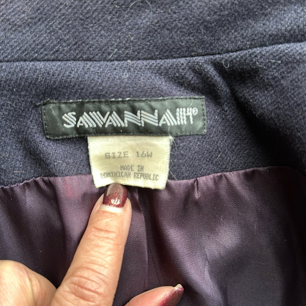 🌷🌷Vintage 100% Wool Savannah Pea Coat🌷🌷 - Picture 9 of 10